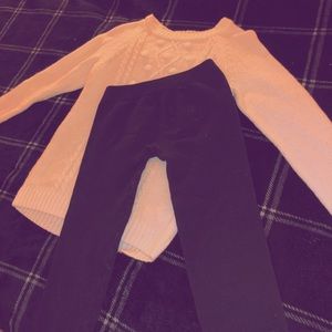 White Sweater With Pattern